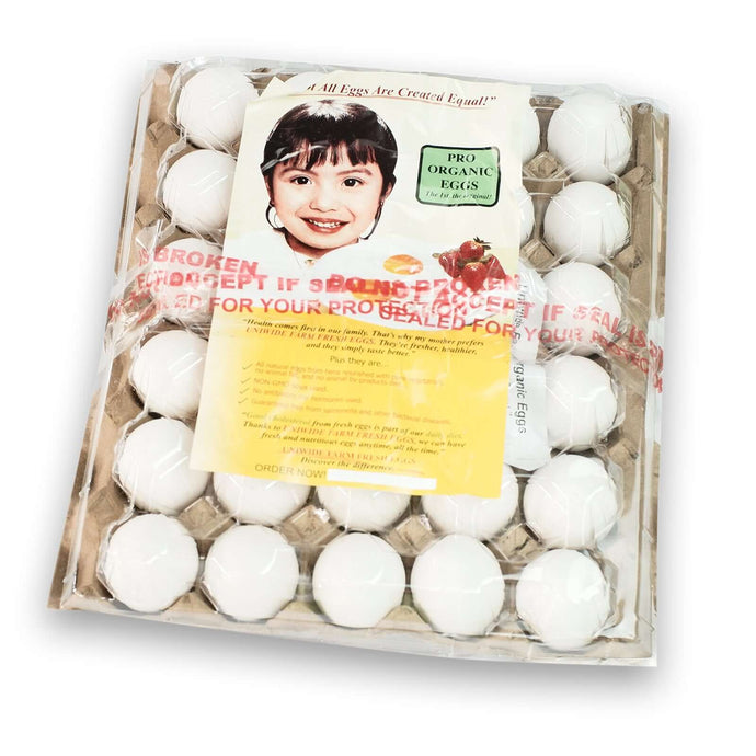 Organic White Eggs M/L - 30pcs (tray) Eggs Fresh Next-Day Online Palengke Delivery in Metro Manila, Philippines by Safe Select